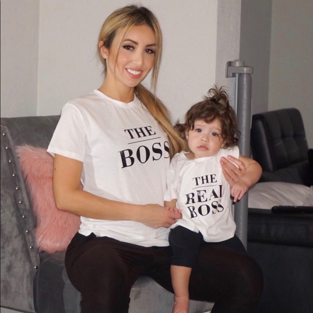 *Mommy Size* Mommy & Me -T-Shirts ‘The Boss’ 🤍